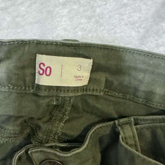 So Jean Skirt, Army Green - Picture 3 of 4